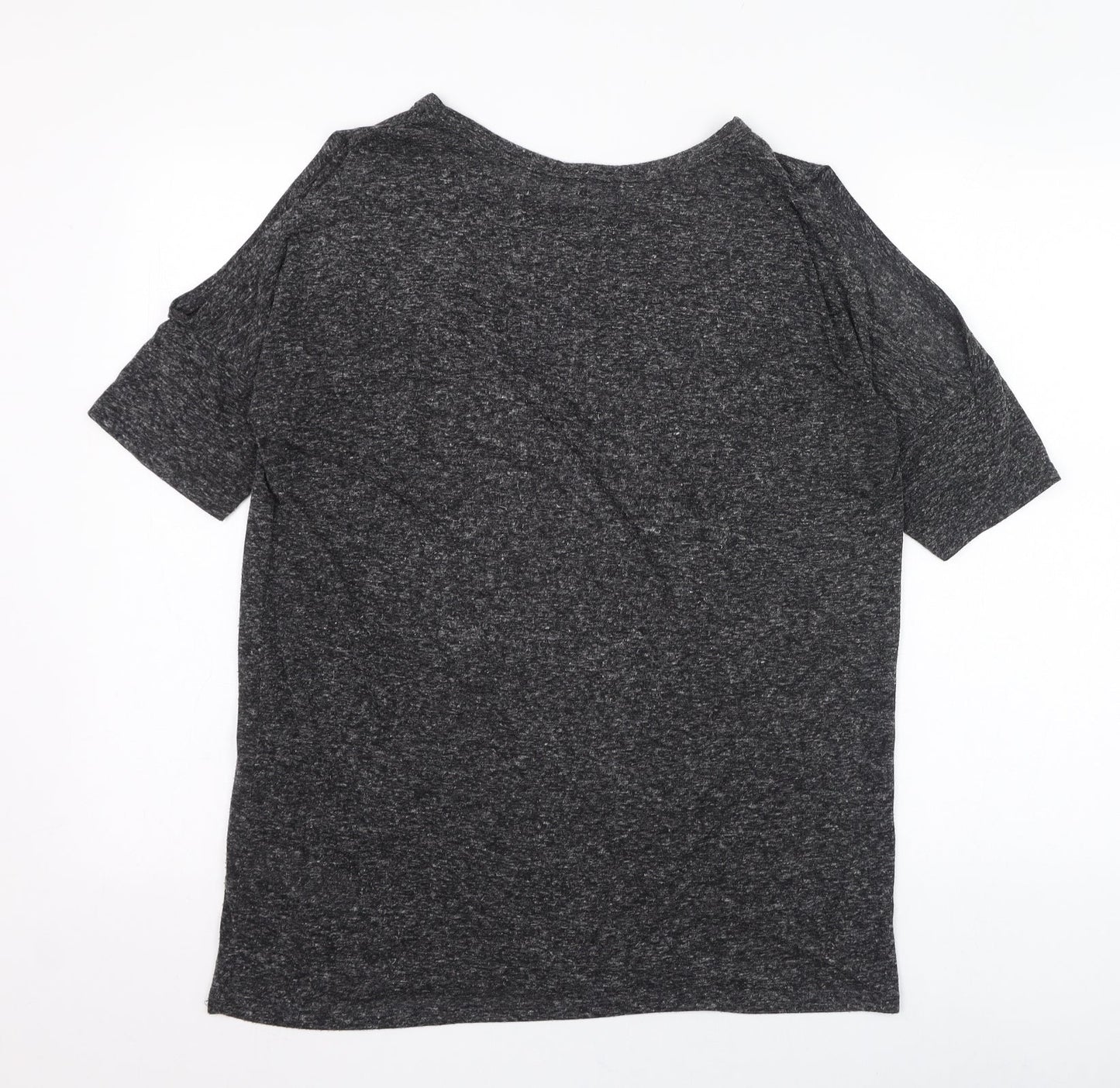 Womens UK Size 12 New Look Grey Basic T-Shirt