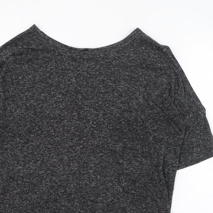 Womens UK Size 12 New Look Grey Basic T-Shirt