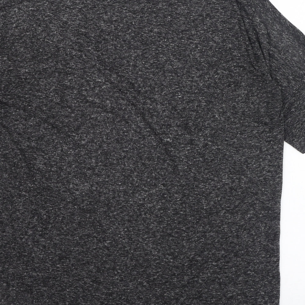 Womens UK Size 12 New Look Grey Basic T-Shirt