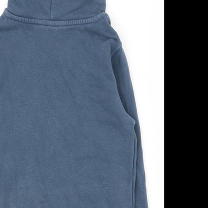 Zara Boys Blue Argyle/Diamond Cotton Pullover Hoodie Size 4-5 Years  Pullover