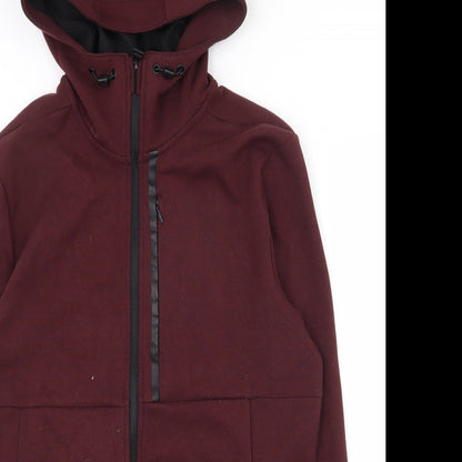 Mens UK Size S H&M Red Full Zip Hoodie