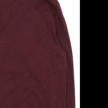 Mens UK Size S H&M Red Full Zip Hoodie