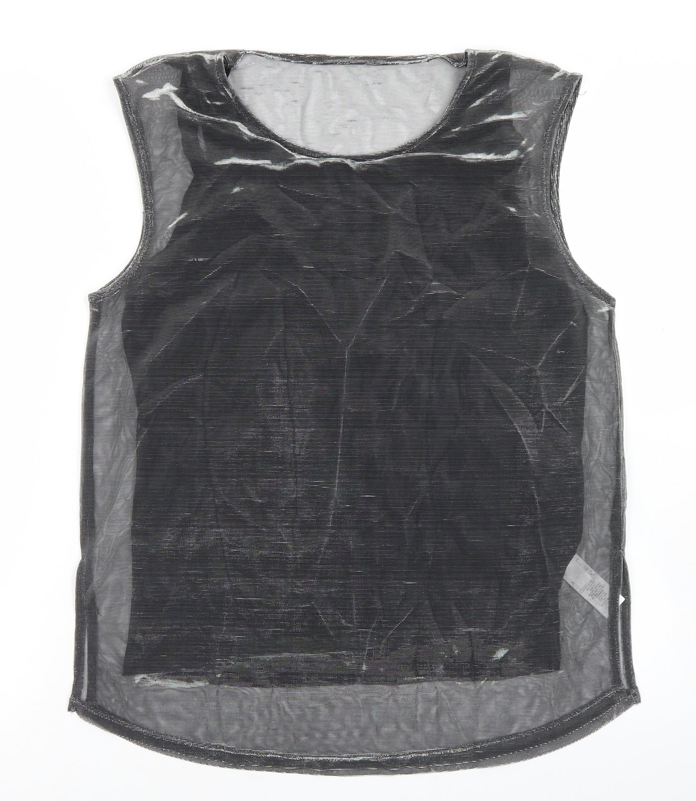 Womens UK Size 12 NEXT Silver Basic Tank
