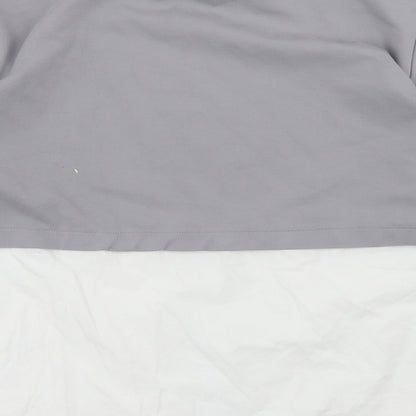 Womens UK Size M Gallery Grey Basic Blouse