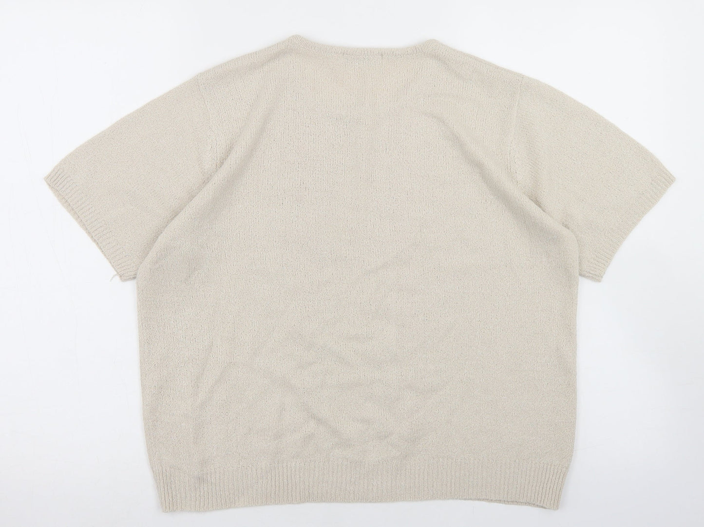 Womens UK Size 14 Berkertex Beige Pullover Jumper