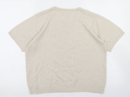Womens UK Size 14 Berkertex Beige Pullover Jumper