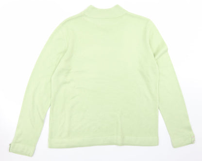 Womens UK Size M BM Green Pullover Jumper