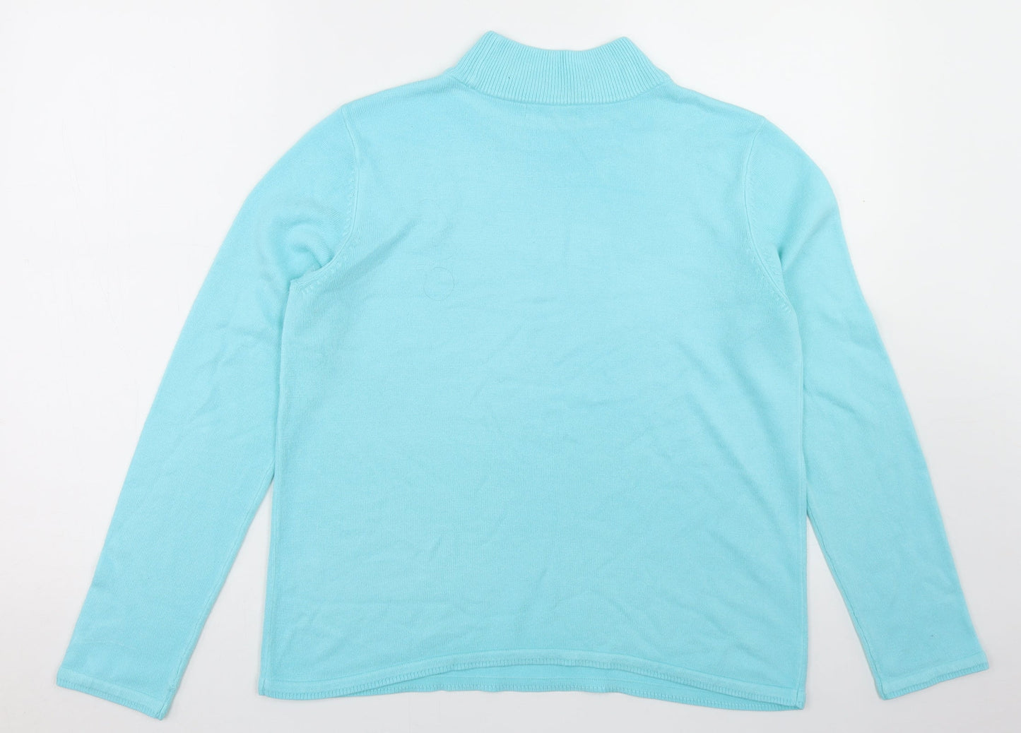 Womens UK Size S BM Blue Pullover Jumper