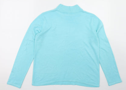 Womens UK Size S BM Blue Pullover Jumper