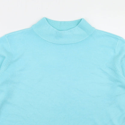 Womens UK Size S BM Blue Pullover Jumper