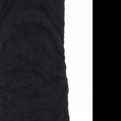 West One Womens Black  Viscose Bodycon  Size 8  Round Neck