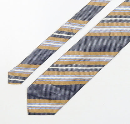 Preworn Mens Multicoloured Striped Silk Pointed Tie One Size