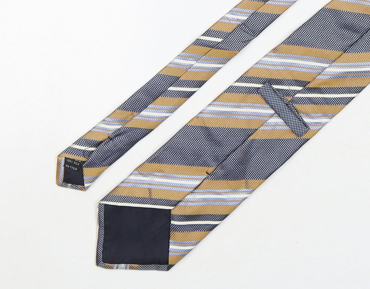 Preworn Mens Multicoloured Striped Silk Pointed Tie One Size