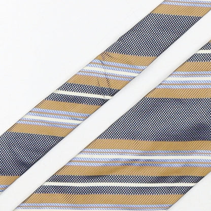 Preworn Mens Multicoloured Striped Silk Pointed Tie One Size