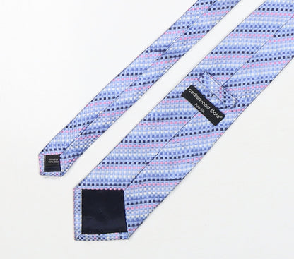 Mens Cedar Wood State Multicoloured Plaids & Checks  Pointed Tie