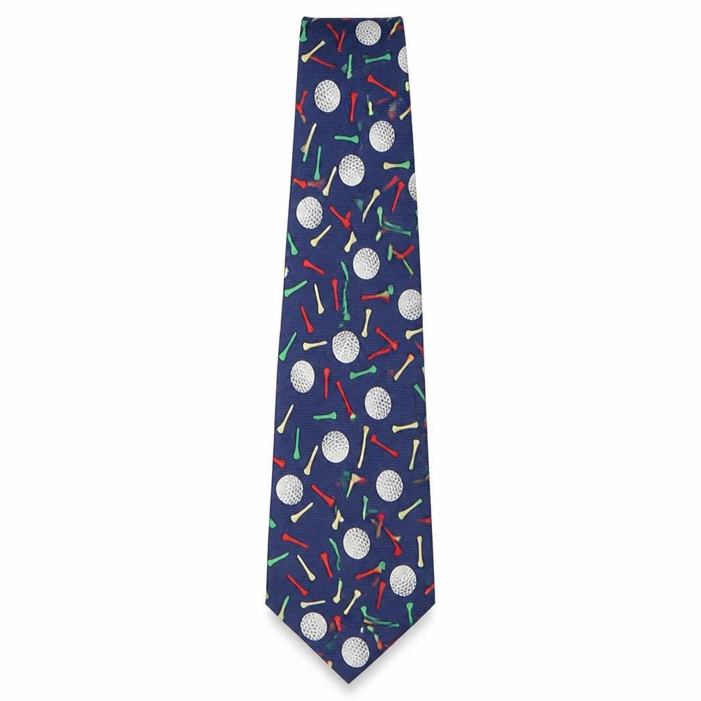 Mens Soprano Multicoloured Geometric  Pointed Tie