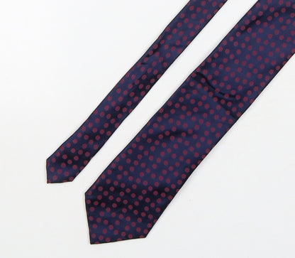 Marks and Spencer Mens Multicoloured Polka Dot Silk Pointed Tie One Size