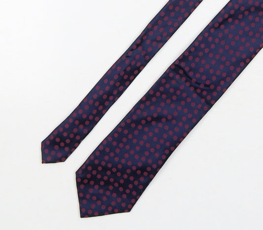 Marks and Spencer Mens Multicoloured Polka Dot Silk Pointed Tie One Size