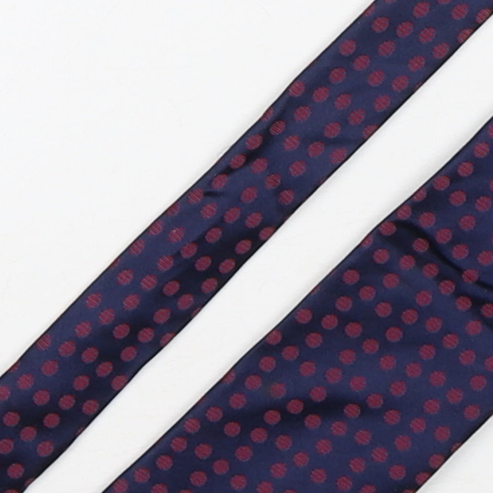 Marks and Spencer Mens Multicoloured Polka Dot Silk Pointed Tie One Size