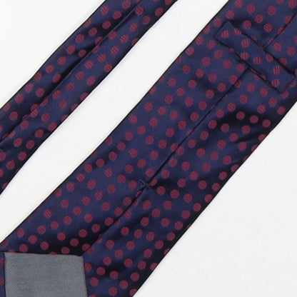 Marks and Spencer Mens Multicoloured Polka Dot Silk Pointed Tie One Size