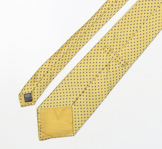 Marks and Spencer Mens Multicoloured Geometric Silk Pointed Tie One Size