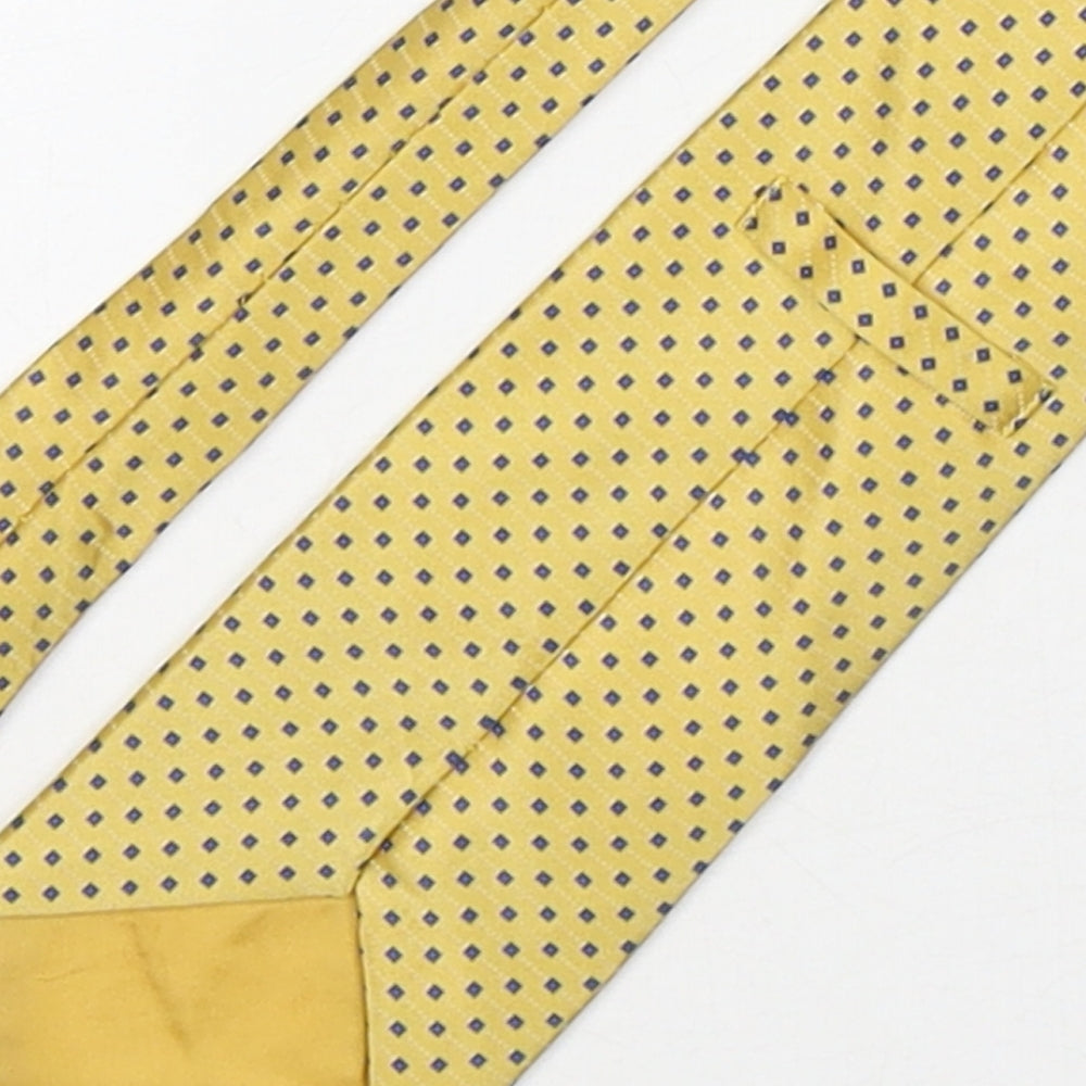 Marks and Spencer Mens Multicoloured Geometric Silk Pointed Tie One Size