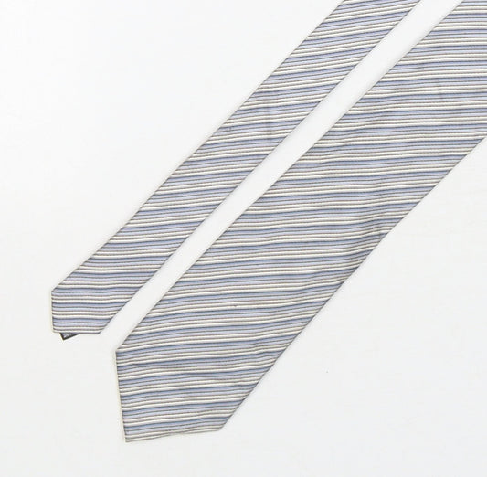 Mens Collezione Multicoloured Striped  Pointed Tie