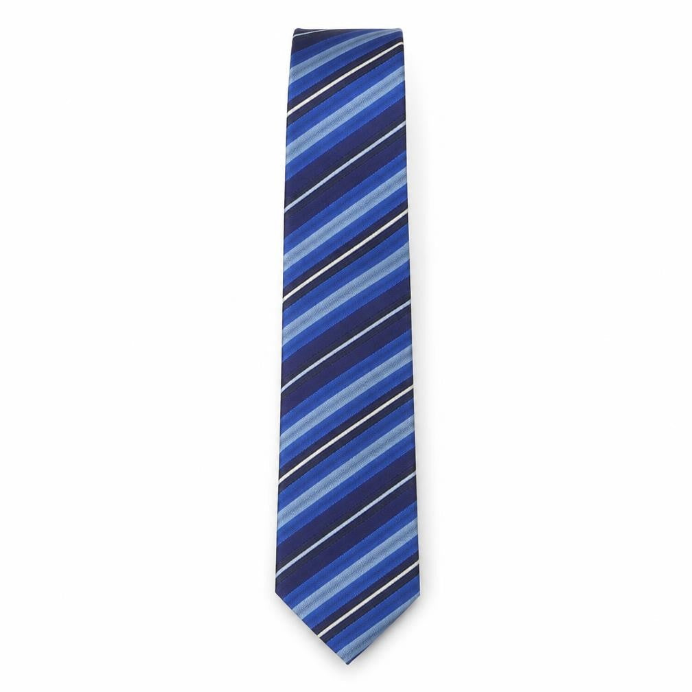 Mens NEXT Blue Striped  Pointed Tie