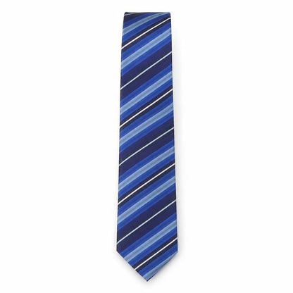 Mens NEXT Blue Striped  Pointed Tie