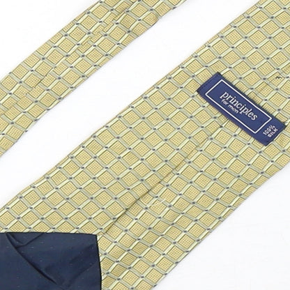 Principles Mens Multicoloured Plaids & Checks Silk Pointed Tie One Size