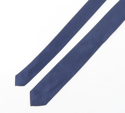 NEXT Mens Blue Geometric Polyester Pointed Tie One Size