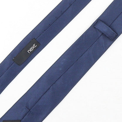 NEXT Mens Blue Geometric Polyester Pointed Tie One Size