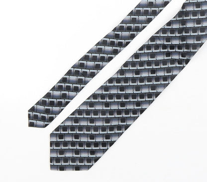 Mens Fellini Multicoloured Geometric  Pointed Tie