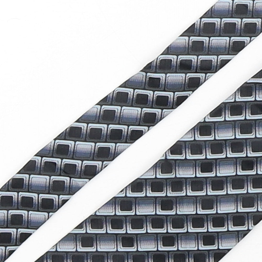 Mens Fellini Multicoloured Geometric  Pointed Tie