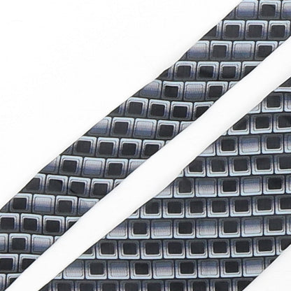 Mens Fellini Multicoloured Geometric  Pointed Tie