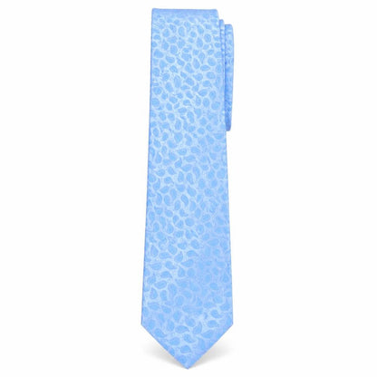 Mens Tie Rack Blue Paisley  Pointed Tie