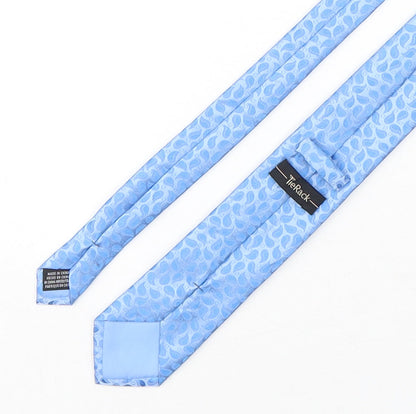 Tie Rack Mens Blue Paisley Polyester Pointed Tie One Size
