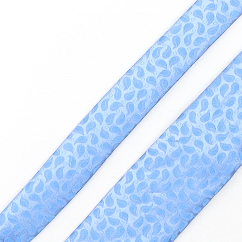 Tie Rack Mens Blue Paisley Polyester Pointed Tie One Size