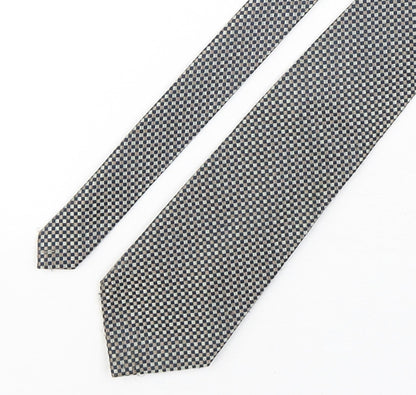 Preworn Mens Multicoloured Plaids & Checks Polyester Pointed Tie One Size