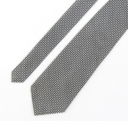 Preworn Mens Multicoloured Plaids & Checks Polyester Pointed Tie One Size