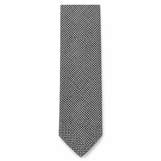 Front view of Preworn men’s multicoloured plaids & checks polyester pointed tie one size
