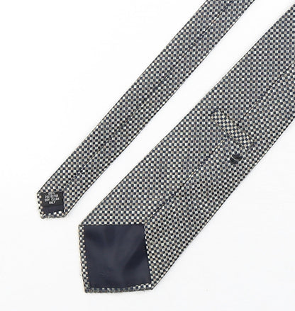 Preworn Mens Multicoloured Plaids & Checks Polyester Pointed Tie One Size