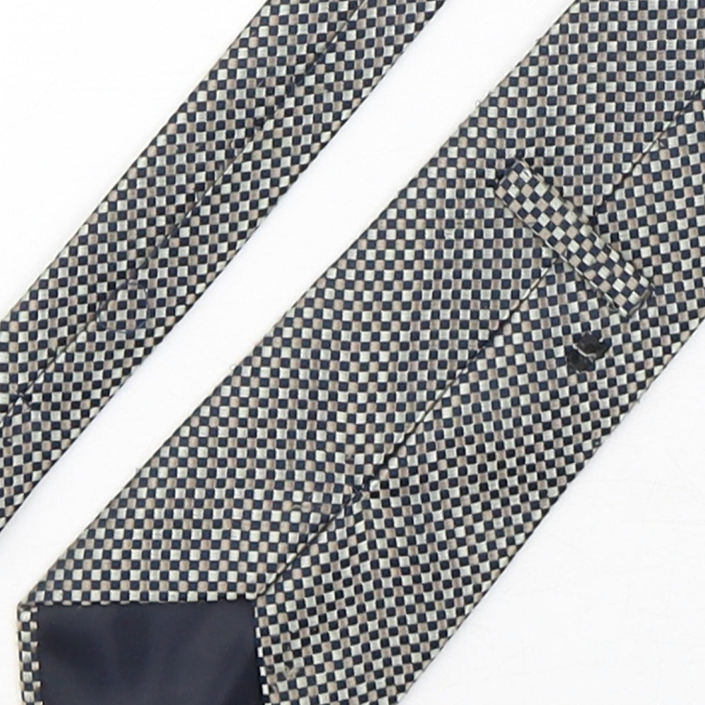 Preworn Mens Multicoloured Plaids & Checks Polyester Pointed Tie One Size