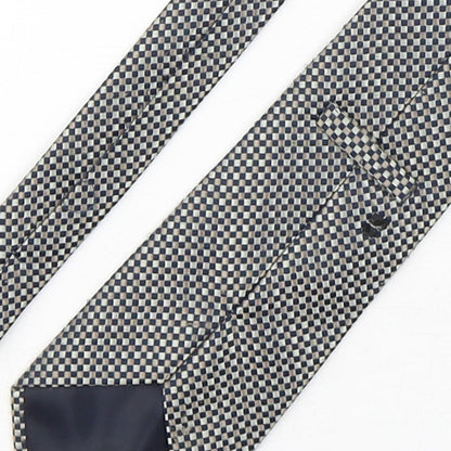 Preworn Mens Multicoloured Plaids & Checks Polyester Pointed Tie One Size