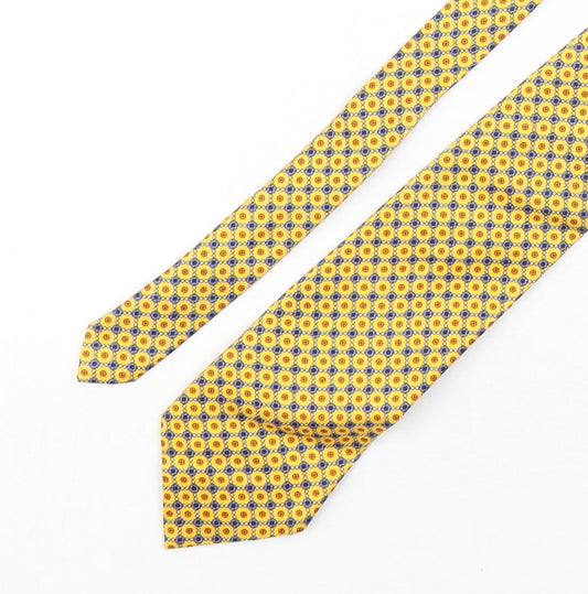 Marks and Spencer Mens Multicoloured Geometric Silk Pointed Tie One Size