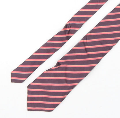 Mens Alexandre Multicoloured Striped  Pointed Tie