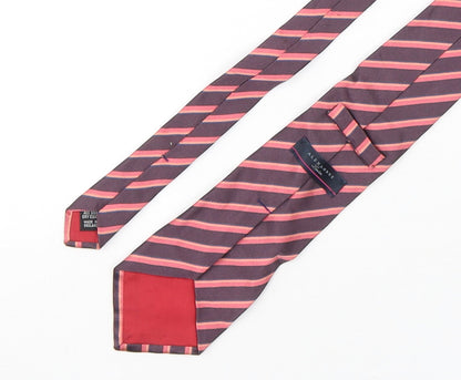 Mens Alexandre Multicoloured Striped  Pointed Tie