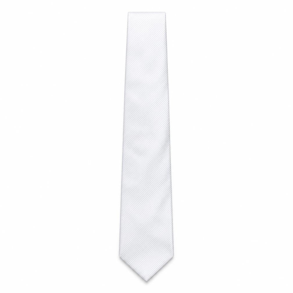 Mens London Road Silver Striped  Pointed Tie