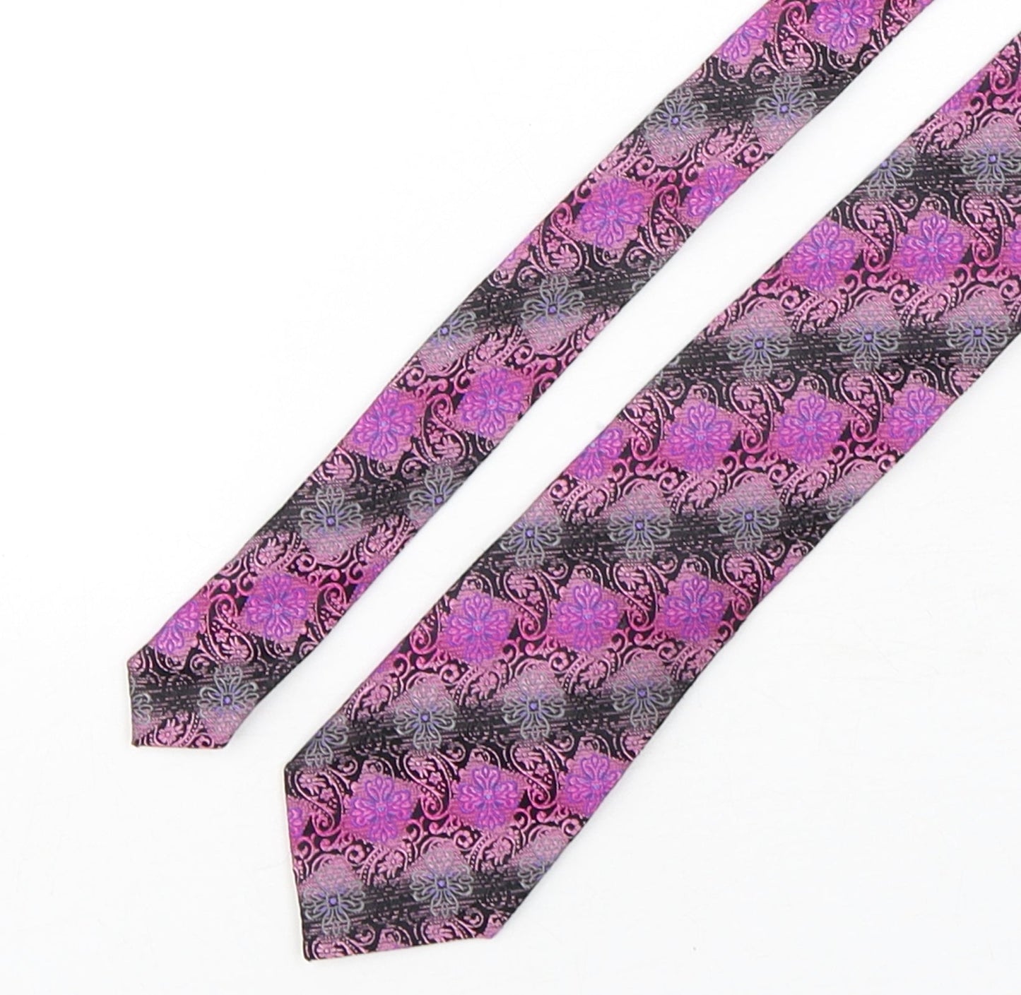 Paul Williams Mens Multicoloured Floral Silk Pointed Tie One Size