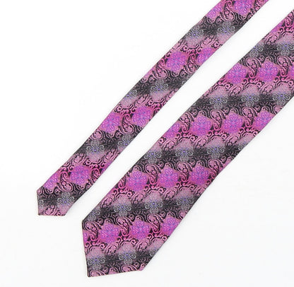 Paul Williams Mens Multicoloured Floral Silk Pointed Tie One Size